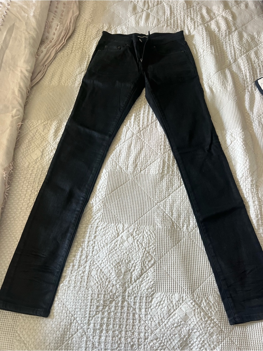 Saint Laurent Black Skinny Jeans never worn . Bought in Paris store